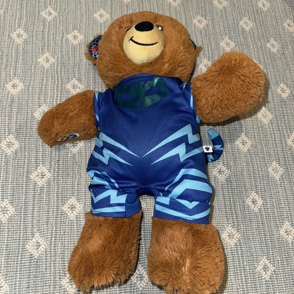 Build-a-Bear Workshop BABW PJ Masks Brown Teddy Bear Plush Stuffed Animal Catboy